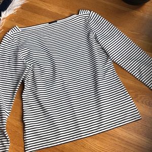 J. Crew striped boatneck top